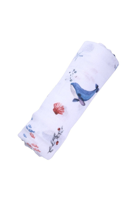 ORGANIC SWADDLE - UNDER THE SEA - The Little Big Store