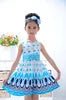 Peacock Princess: Adorable Girls' Sleeveless Dress - The Little Big Store