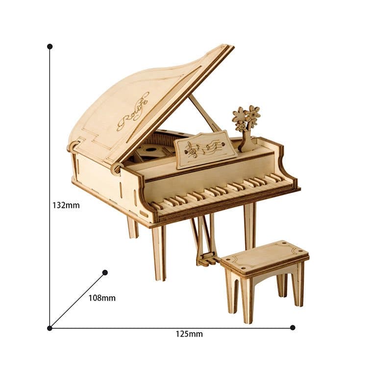 Piano Toys 3D Wooden Puzzle for Children - The Little Big Store