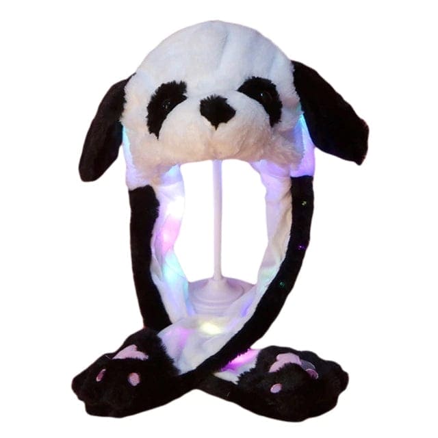 Plush Hat with Movable Ears and LED Light - Funny Soft Toy - The Little Big Store