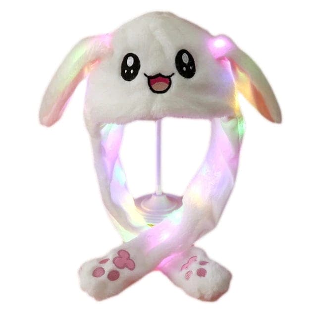 Plush Hat with Movable Ears and LED Light - Funny Soft Toy - The Little Big Store