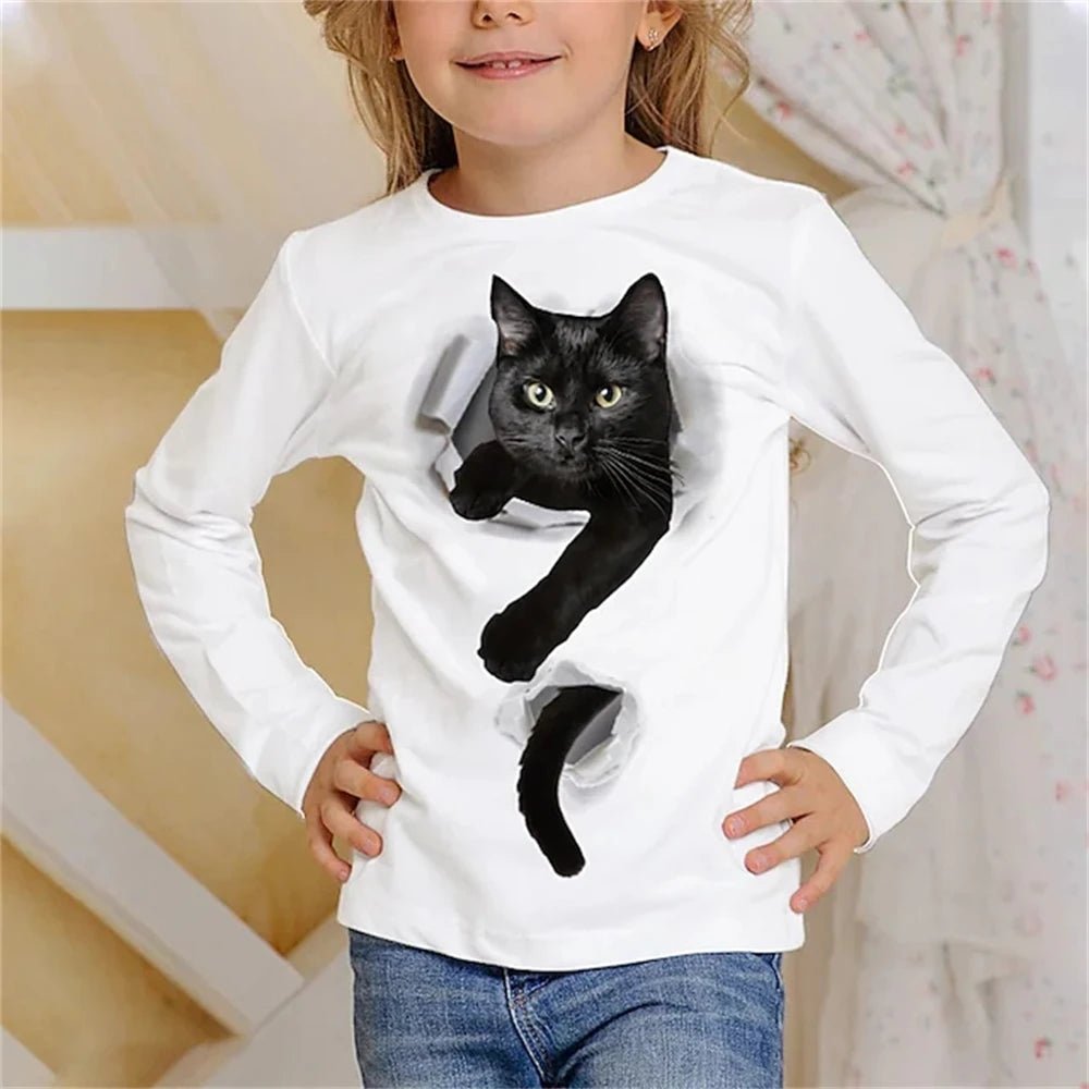 Purr-fect Prints: Kids' 3D T-Shirt! - The Little Big Store