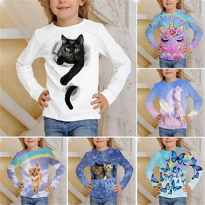 Purr-fect Prints: Kids' 3D T-Shirt! - The Little Big Store