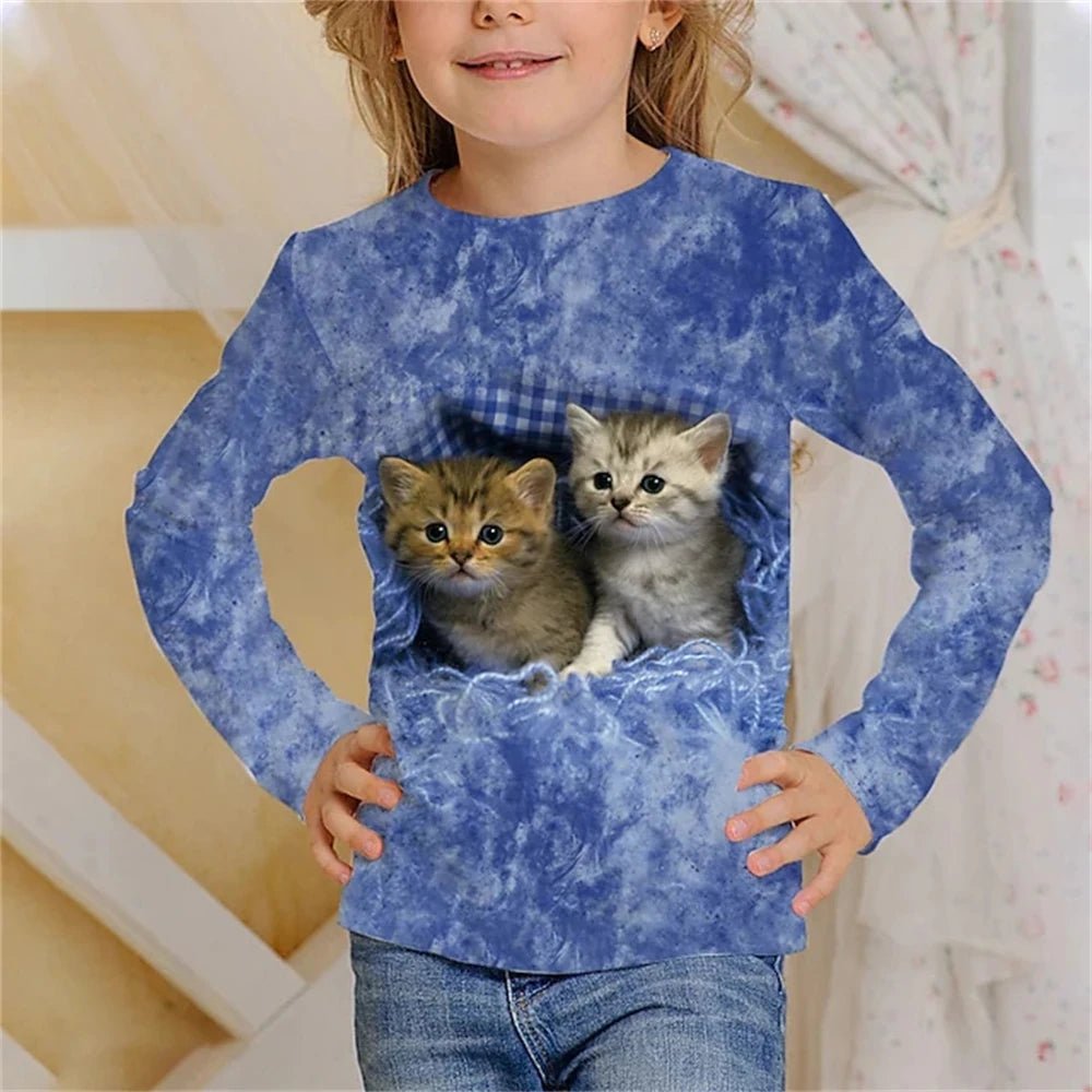 Purr-fect Prints: Kids' 3D T-Shirt! - The Little Big Store