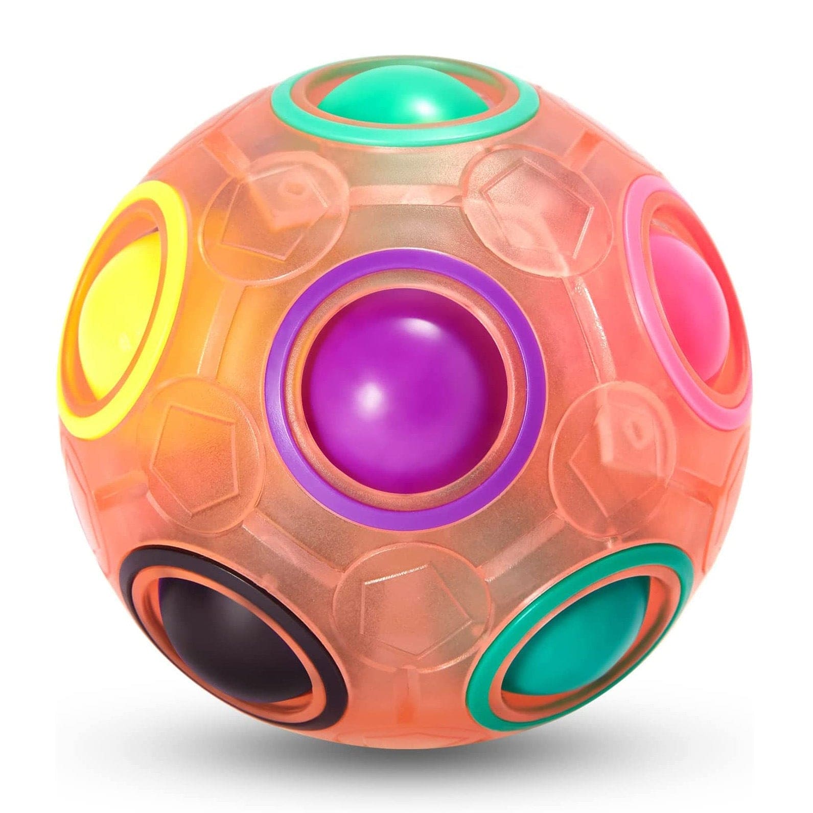 Rainbow Puzzle Ball: Fidget Fun for All Ages! 🌈🧩 Perfect Gift for Kids, Teens, and Adults! 🎁✨ - The Little Big Store