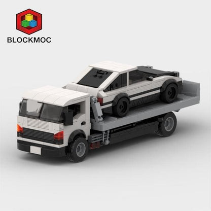 Rescue Ready: Flatbed Trailer Building Block Toy - The Little Big Store