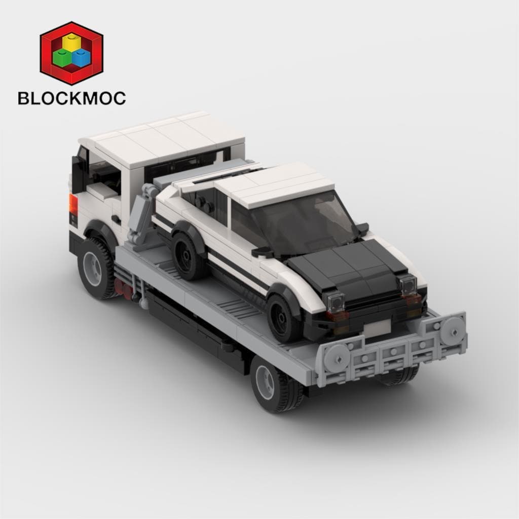 Rescue Ready: Flatbed Trailer Building Block Toy - The Little Big Store