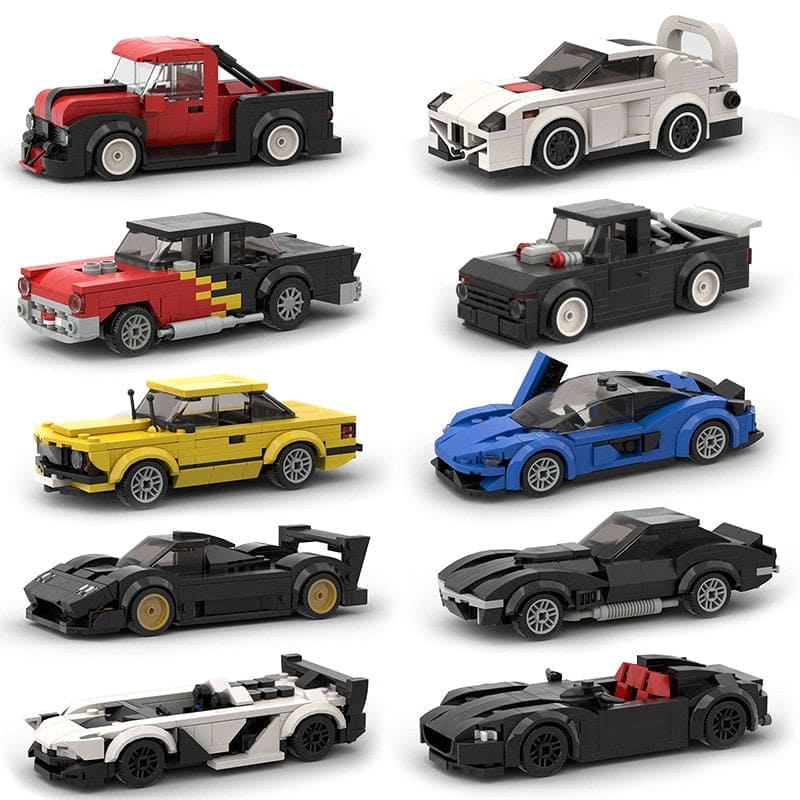 Rev Up the Fun: Model Sport Brick Building Block Car Toy - The Little Big Store