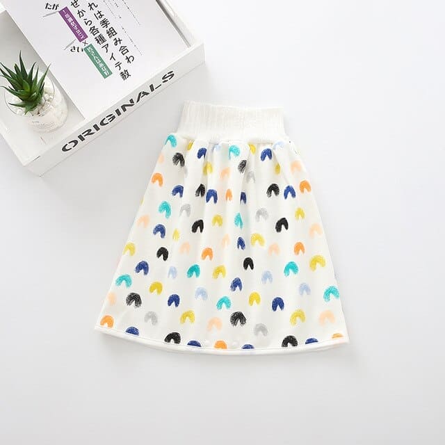 Revolutionize Diapering with our Stylish and Waterproof Reusable Cotton Diaper Skirt! - The Little Big Store