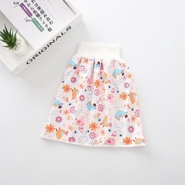 Revolutionize Diapering with our Stylish and Waterproof Reusable Cotton Diaper Skirt! - The Little Big Store