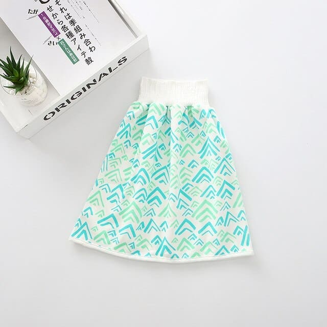 Revolutionize Diapering with our Stylish and Waterproof Reusable Cotton Diaper Skirt! - The Little Big Store