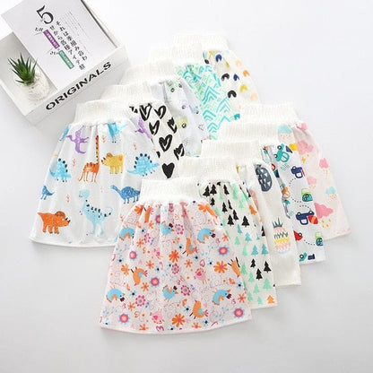 Revolutionize Diapering with our Stylish and Waterproof Reusable Cotton Diaper Skirt! - The Little Big Store