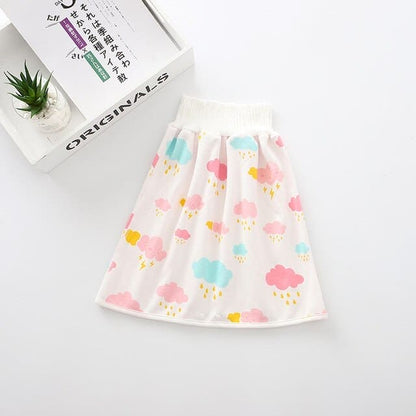 Revolutionize Diapering with our Stylish and Waterproof Reusable Cotton Diaper Skirt! - The Little Big Store
