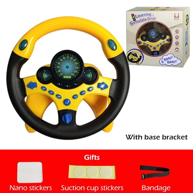 Revved Up Fun: Simulation Steering Wheel Toy - The Little Big Store