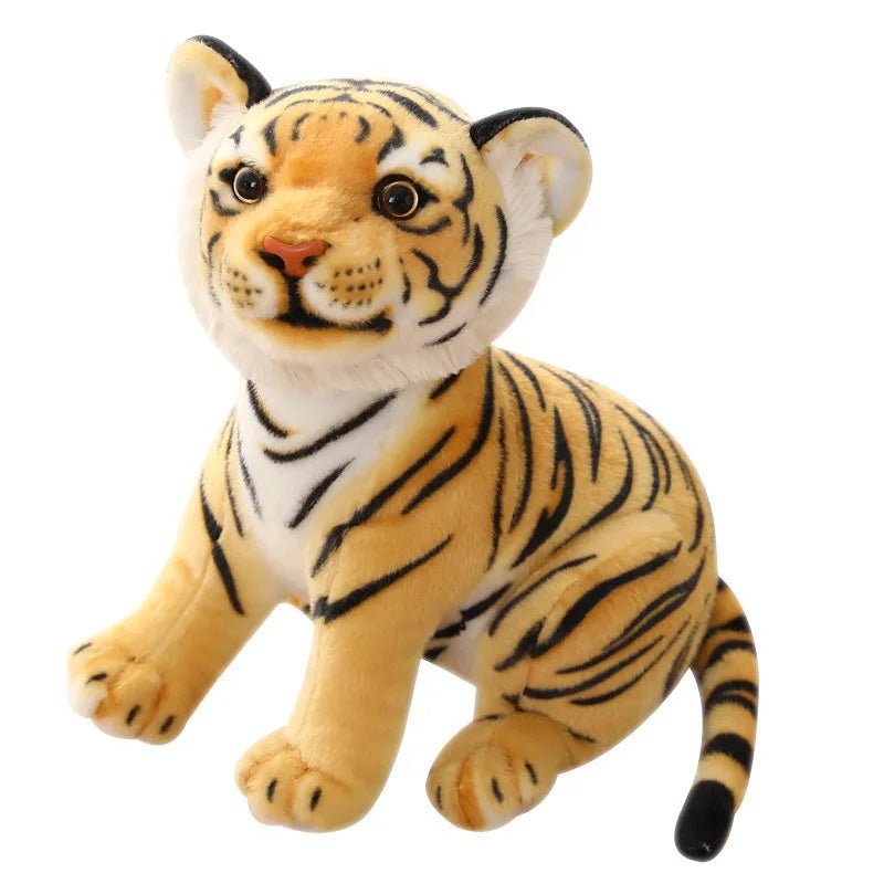 Roaring Fun: 23cm Simulation Baby Tiger Plush Toy for Adventurous Kids! - The Little Big Store