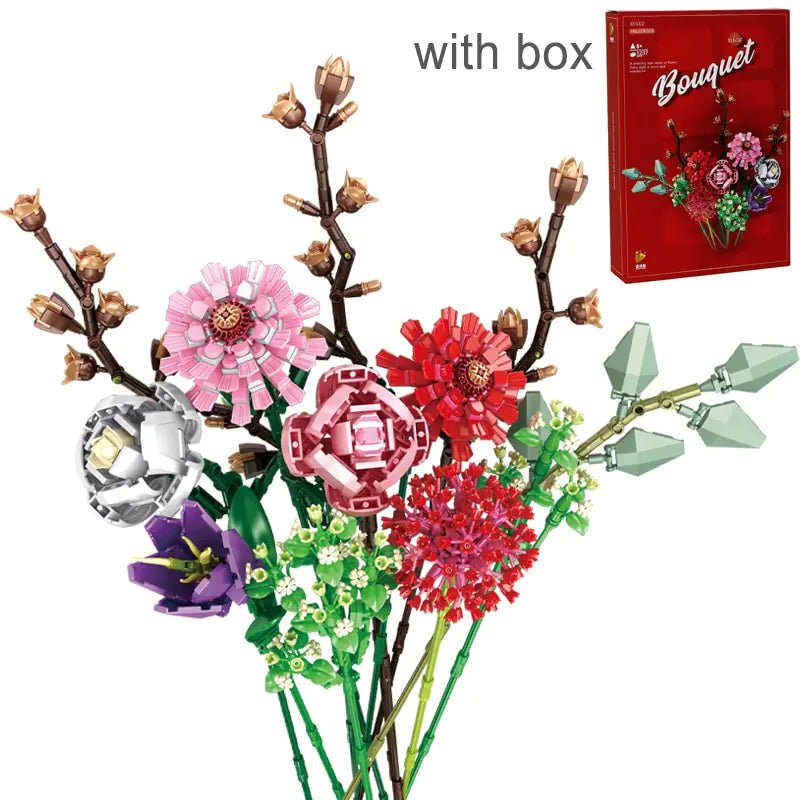 Romantic Flower Bouquet Bricks Toy - The Little Big Store