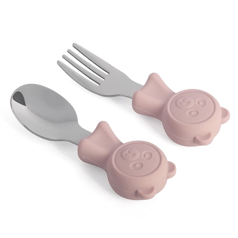 Shine Bright: Stainless Steel Kids Cutlery Set for Happy Mealtimes - The Little Big Store