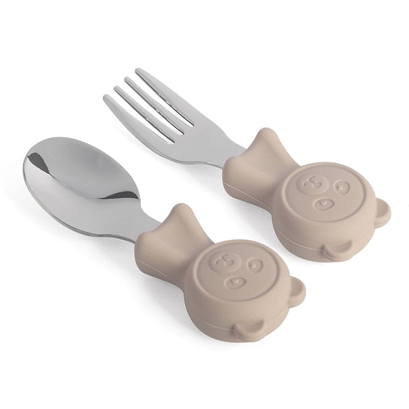 Shine Bright: Stainless Steel Kids Cutlery Set for Happy Mealtimes - The Little Big Store