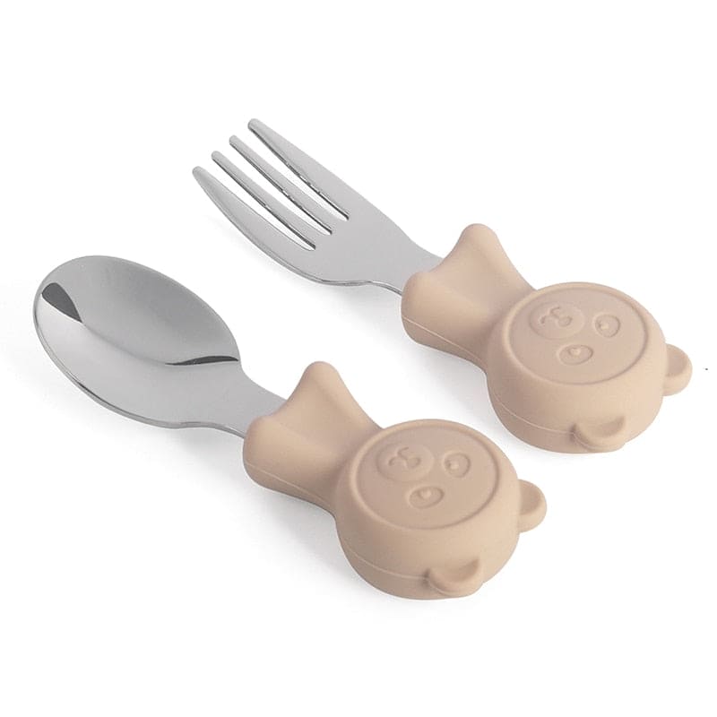 Shine Bright: Stainless Steel Kids Cutlery Set for Happy Mealtimes - The Little Big Store