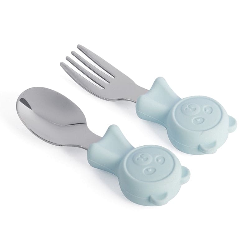 Shine Bright: Stainless Steel Kids Cutlery Set for Happy Mealtimes - The Little Big Store