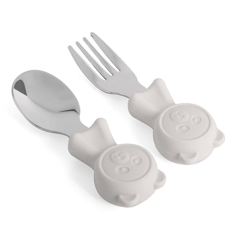 Shine Bright: Stainless Steel Kids Cutlery Set for Happy Mealtimes - The Little Big Store