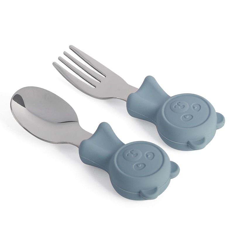 Shine Bright: Stainless Steel Kids Cutlery Set for Happy Mealtimes - The Little Big Store