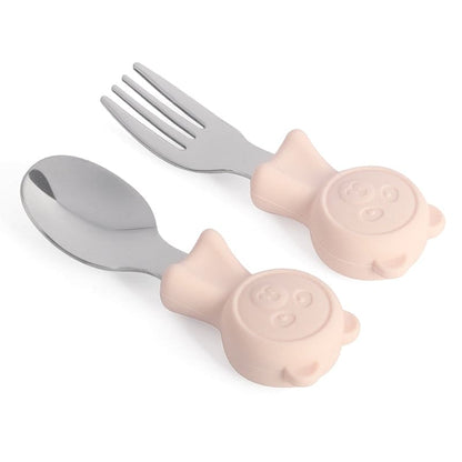 Shine Bright: Stainless Steel Kids Cutlery Set for Happy Mealtimes - The Little Big Store