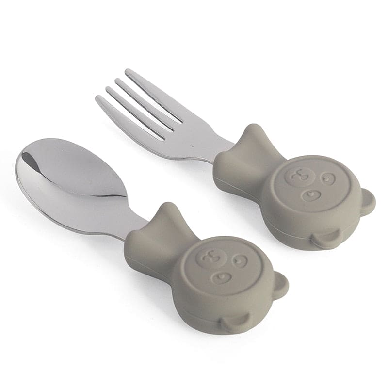 Shine Bright: Stainless Steel Kids Cutlery Set for Happy Mealtimes - The Little Big Store