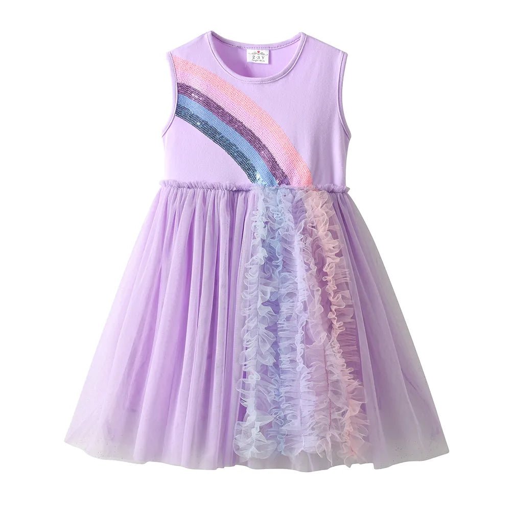 Sling into Summer: Girls' Elegant Party Dress - The Little Big Store