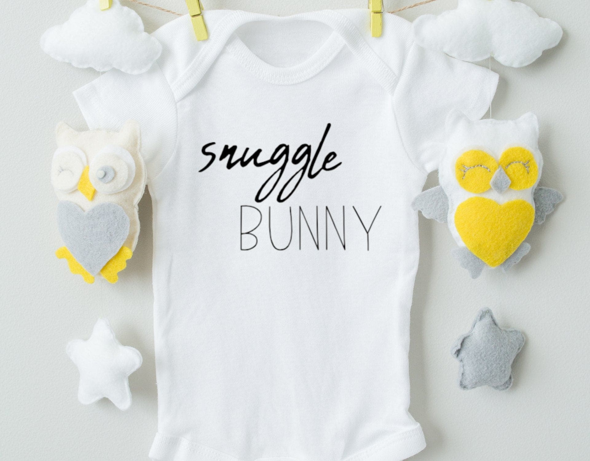 Snuggle Bunny Cotton Baby Bodysuit - The Little Big Store