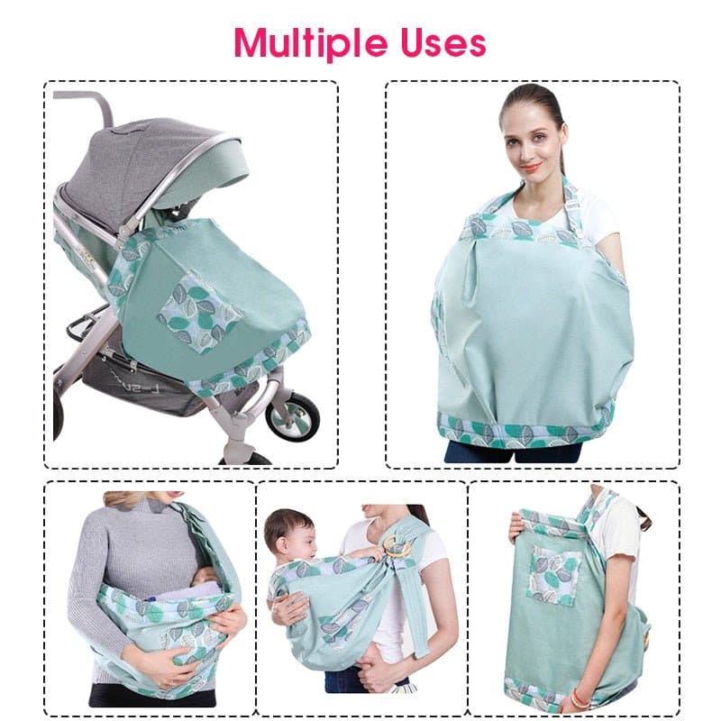 Snuggle & Nurture: The Ultimate 2-in-1 Baby Wrap and Nursing Cover - The Little Big Store