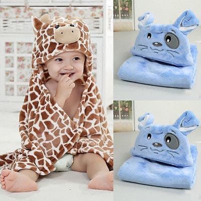 Snuggle Up in Cozy Comfort: Baby's Hooded Bath Towel - The Little Big Store