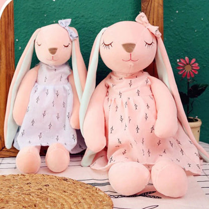 Snuggle Up to Sweetness: 35CM Cute Cartoon Long Ears Rabbit Doll – The Perfect Sleeping Mate for Happy Hearts! - The Little Big Store