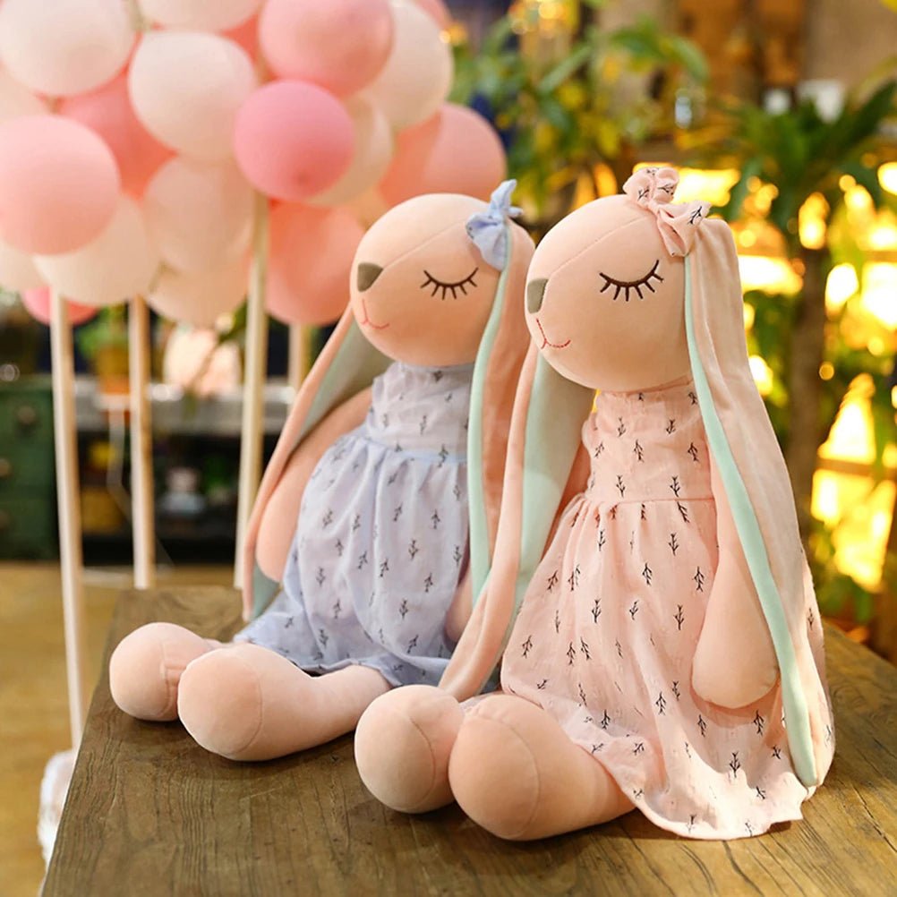 Snuggle Up to Sweetness: 35CM Cute Cartoon Long Ears Rabbit Doll – The Perfect Sleeping Mate for Happy Hearts! - The Little Big Store