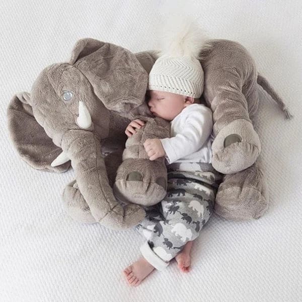 Snuggle Up with our Elephant Cuddle Pillow – Your Little One's Huggable Friend! - The Little Big Store