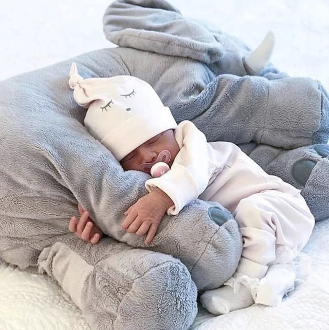 Snuggle Up with our Elephant Cuddle Pillow – Your Little One's Huggable Friend! - The Little Big Store