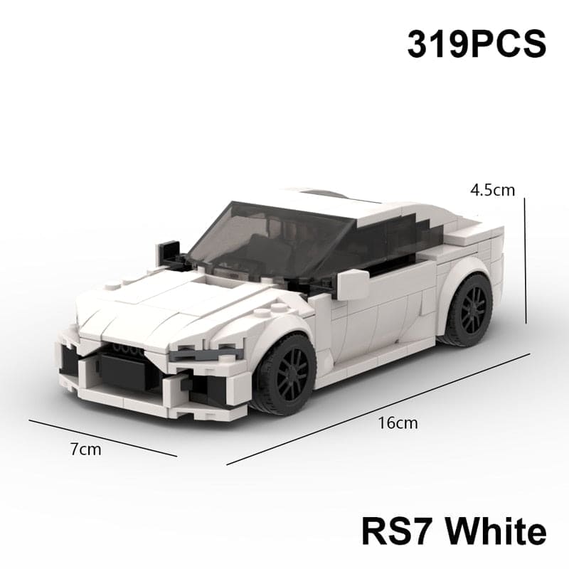 Speed Demons: RS6 Avant R8 GT3 RS7 Building Blocks Toy - The Little Big Store