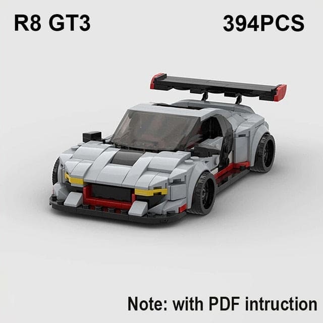 Speed Demons: RS6 Avant R8 GT3 RS7 Building Blocks Toy - The Little Big Store