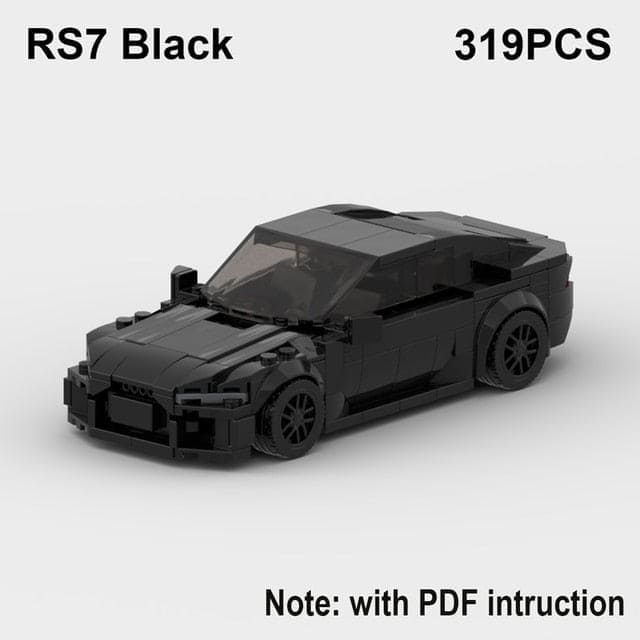 Speed Demons: RS6 Avant R8 GT3 RS7 Building Blocks Toy - The Little Big Store