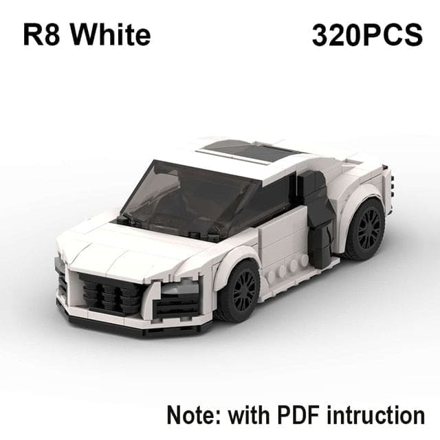 Speed Demons: RS6 Avant R8 GT3 RS7 Building Blocks Toy - The Little Big Store