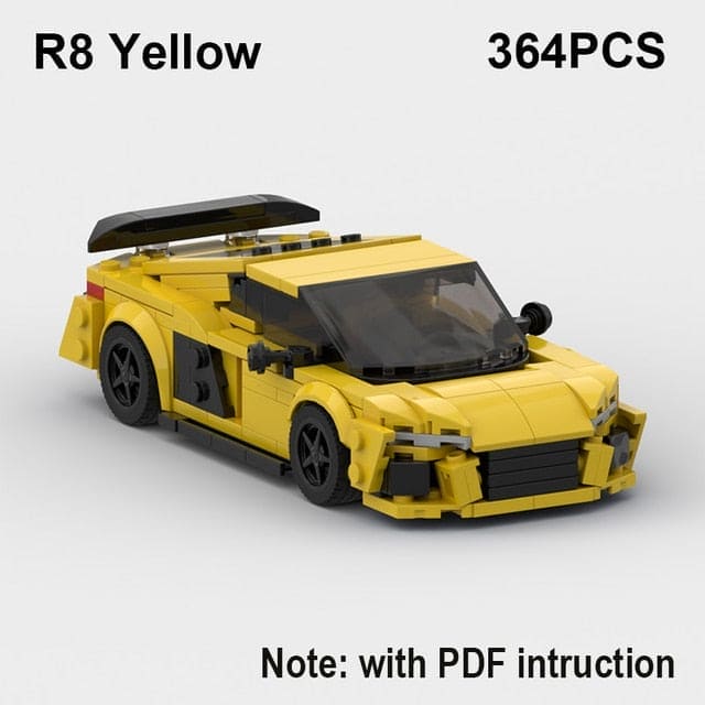 Speed Demons: RS6 Avant R8 GT3 RS7 Building Blocks Toy - The Little Big Store