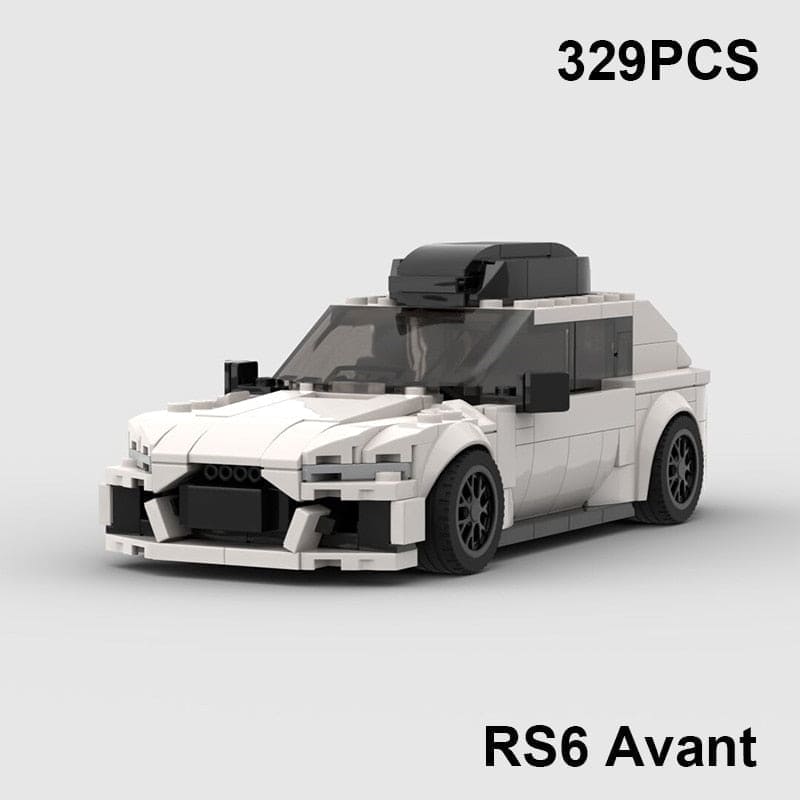 Speed Demons: RS6 Avant R8 GT3 RS7 Building Blocks Toy - The Little Big Store