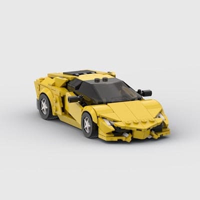 Speed into Learning: Supercar Sports Educational Building Block Toy - The Little Big Store