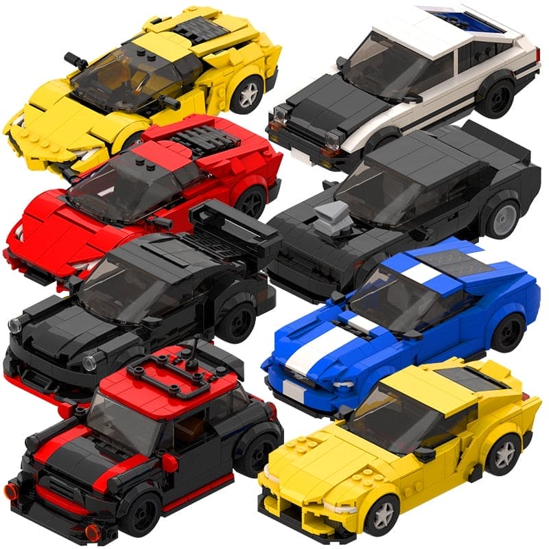 Speed into Learning: Supercar Sports Educational Building Block Toy - The Little Big Store