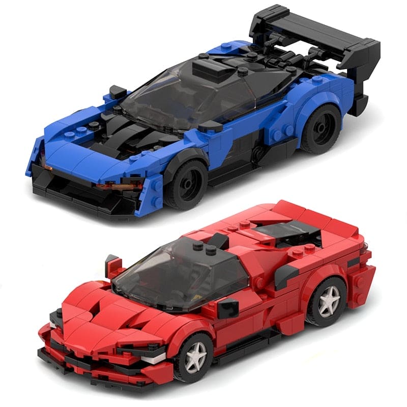 Speed into Learning: Supercar Sports Educational Building Block Toy - The Little Big Store