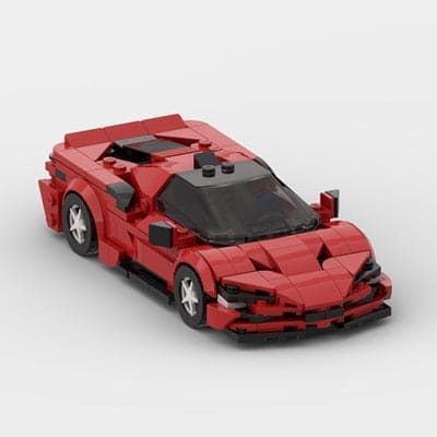 Speed into Learning: Supercar Sports Educational Building Block Toy - The Little Big Store