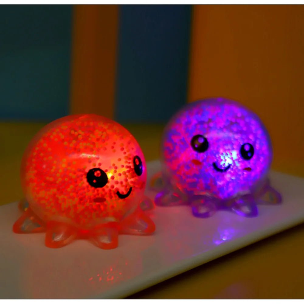Squishy Glow Delight: Illuminating Octopus Stress Relief Fun for Kids!" 🐙💡 - The Little Big Store