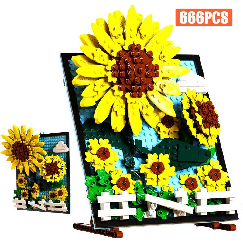 Sunflower Splendor: Mosaic Painting Bricks Toy - The Little Big Store