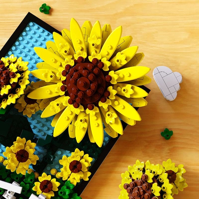 Sunflower Splendor: Mosaic Painting Bricks Toy - The Little Big Store