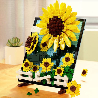 Sunflower Splendor: Mosaic Painting Bricks Toy - The Little Big Store